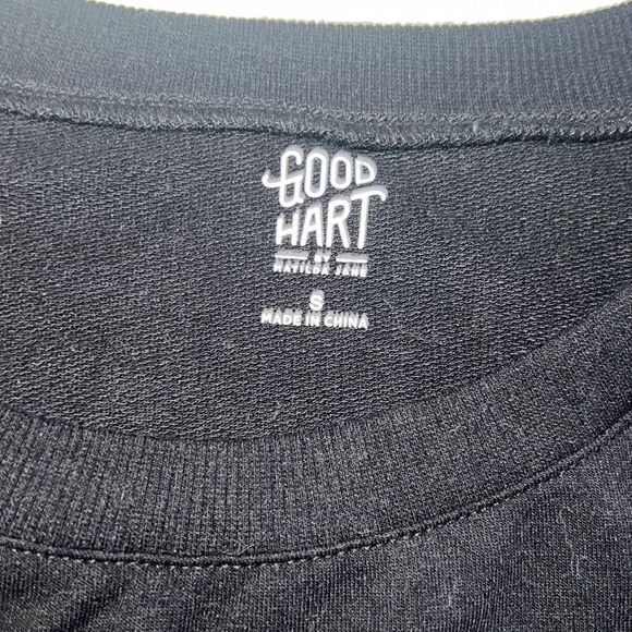 Matilda Jane Clothing MJ Good Hart Hillsboro Sweatshirt Black Balloon Sleeves S - Picture 4 of 8